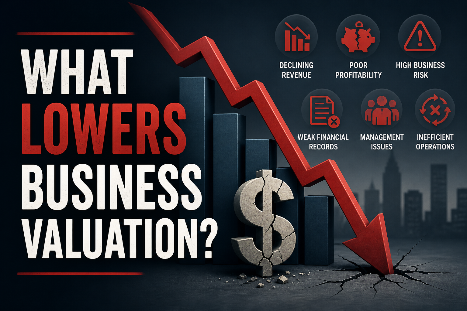 what lowers business valuation